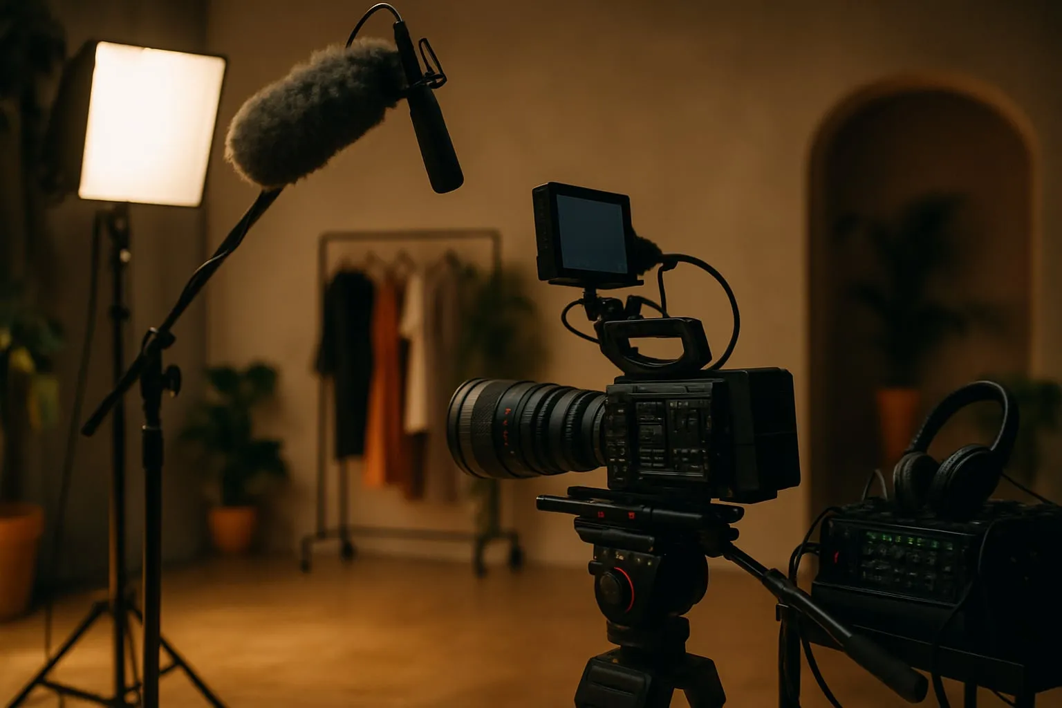 Filmagem de moda sustentável: luz, som e espaços culturais